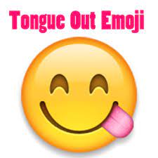 tongue out emoji