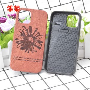 Solid Wood Soft TPU Wooden Natural Back Cover Phone