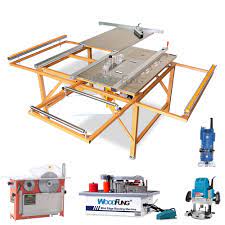 Woodking machine wood saw machine Wood cutting machine Mini panel saw MJ09B with portable folding aluminum table