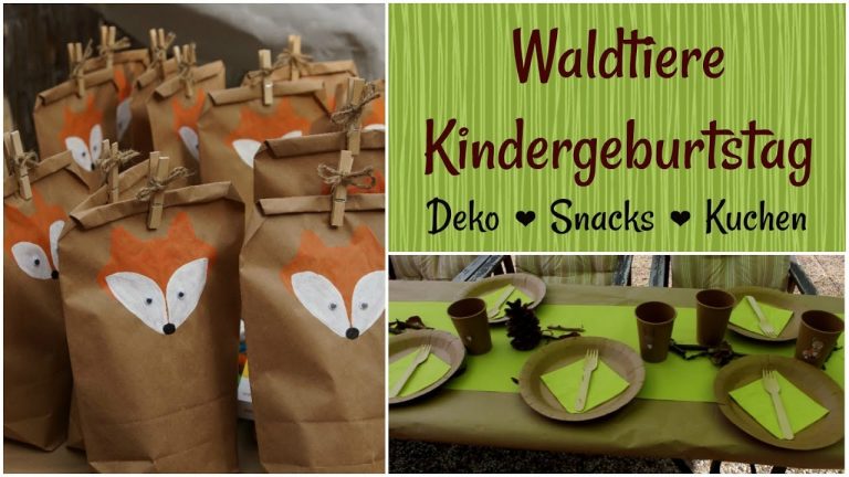 How to Make a Kindergeburtstag Deko Waldtiere